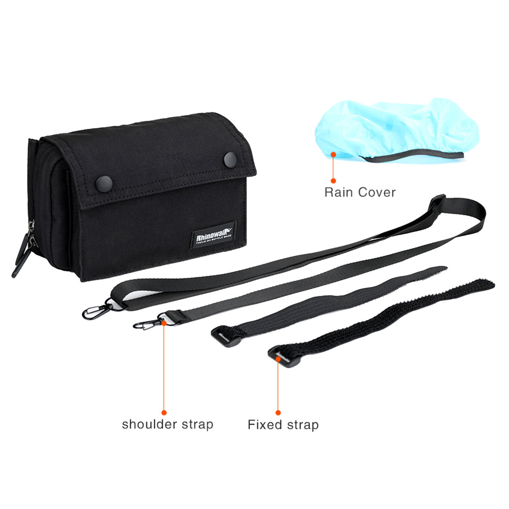 RHINOWALK X2012 Polyester Multifunctional Bike Front Handlebar Bag with Shoulder Strap RHINOWALK X2012 Polyester Multifunctional Bike Front Handlebar Bag with Shoulder Strap